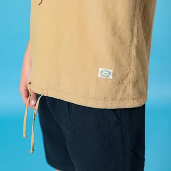 SIMWOOD 2020 m. Vasarą Naujosios medvilnės marškinėliai vyrams mados trys ketvirtį rankovės pusė mygtuką megztinis marškinėliai plius dydis viršūnes SJ170364