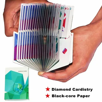 54pcs Diamond Kortų Kolekciją Black Core Popieriaus Pokerio Kūrybos Dovana Magic 