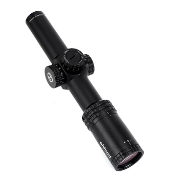 Ohhunt Globėjas 1-6x24 IR Kompaktiškas taikymo Sritis Optiniai Taikikliai Stiklo Tinklelis Raudona Apšviesti su Bokštelius iš Naujo Taktinis Šaudyti Riflescope