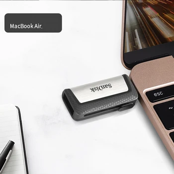 SanDisk TIPAS-C USB3.1 Dviguba Sąsaja OTG Flash Drive Didelės Spartos PenDrives 32GB 64GB 128GB 256 GB USB3.0 Memory Stick pc