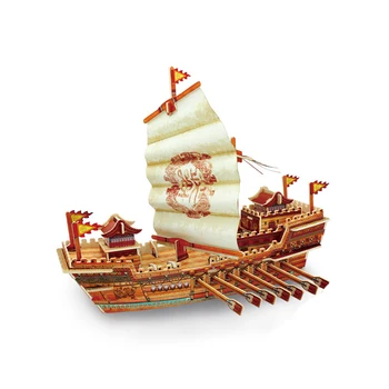 Pastatas Medinis Masto Modelis Laivo Vaikų Dovanų Royal Pergalę Santa Maria Geteborgo mūšis Valtys 3D Modelį, Žaislų Rinkiniai