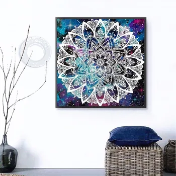HUACAN Diamond Tapybos kvadratiniu Naują Atvykimo Gėlės Diamond Mozaikos Pardavimo Mandala Nuotraukas Su Cirkonio Namų Puošybai