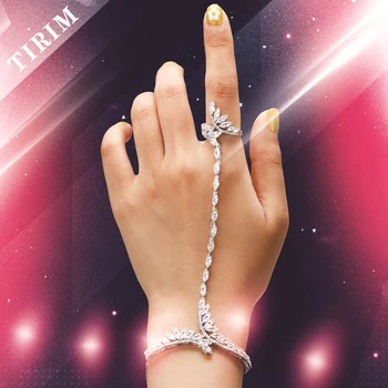 Naujas Atvykimo Prabangus Elegantiškas Retro Kristalų Moterų Piršto Žiedą, Apyrankę Pridedamą Nuorodą Vertus Panaudoti Bangle Vestuvinius Aksesuarus Madinga