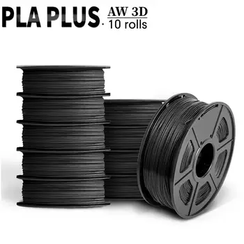 AW 3D PLA PLIUS Gijų 1.75 mm 5KG/10KG Didelis Kiekis 3D Spausdinimo Gijų PLA+ Plastikas tinka FDM 3D Greitas Pristatymas