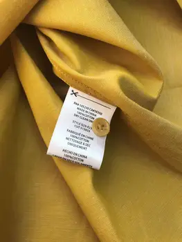 2019 Naujas Moterų Medvilnės Marškinėliai Dvigubai Kišenėje Ilgomis Rankovėmis Palaidinė Cool Viršaus Balta/Mėlyna/Geltona