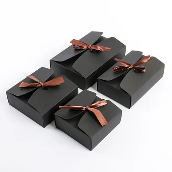 Velykų Kraft dėžės su kaspinu vestuvių baby shower naudai dėžės,šalies dovanų dėžučių Tortas užkandžių pakuotės dėžutė