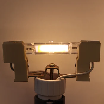 AC 110V 120V R7S COB LED Lempos Lemputę Pakeisti Halogeninės Šviesos Vietoje Šviesos Prožektorius 78mm 118mm Stiklinis Vamzdelis, 4W 8W 13W Energijos Taupymo