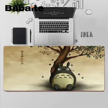 Babaite Carton Studio Ghibli Totoro Guma Pelės Patvarus Darbalaukio Kilimėlis Nemokamas Pristatymas Didelis, Mouse Pad Klaviatūros Kilimėlis