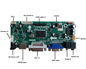 Už LP150X08-A3 VGA, HDMI Monitoriaus Rinkinys 30pin LVDS 15