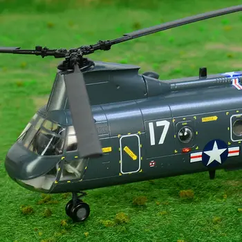 Iš anksto pastatytas 1/72 CH-46 Jūros Riteris vidutinio liftas tandem-rotoriaus transporto krovinių sraigtasparnių hobis kolekcines baigė plastikiniai modelis