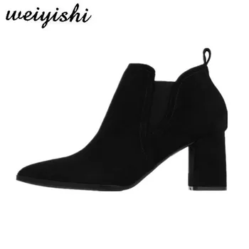 Weiyishi 2018 lady batus pulkas moterų batai ploni kulniukai batai pažymėjo tne batai 5cm
