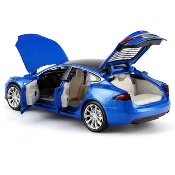 Naujas 1:32 Tesla MODEL S Lydinio Automobilio Modelį Diecasts & Žaislinės Transporto priemonės Žaislinius Automobilius Vaikas Žaislai Vaikams Dovanos Berniuko Žaislas