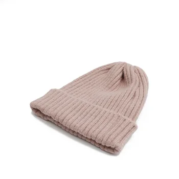 Naujas Atvykimo Megzti Skrybėlę Akrilo Beanie Unisex vientisos Spalvos Išlaikyti Šiltas Elastinga žieminės Kepurės