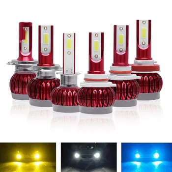 Naujas Produktas 2VNT Automobilių Žibintų H4 LED Lemputės H1 H3 H7, H8, H9 H11 9005 HB3 9006 HB4 Auto priekinio Žibinto Šviesos Lemputės 12000lm 6000K 12000K