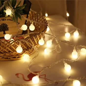 2M Pasakų Girlianda LED Kamuolys String Žibintai Vandeniui Kalėdų Eglutė Vestuvių Namų Patalpų Apdailos AA Baterija