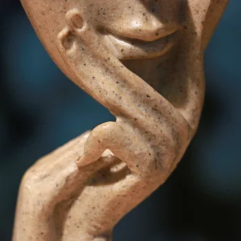 Šiaurės Simbolių Kaukė Skulptūros Dekoro Mąstymo Lady Veido Statulos Esculturas Decorativas Para Casa Mąstytojas Stalas Ekranas