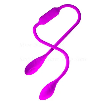 2018 Naujas USB Įkrovimo 12 Greičio Dual Vibratoriai Moterims Analinis Klitorio G Spot Stimuliatorius Vibratorius, Sekso Žaislai Poroms