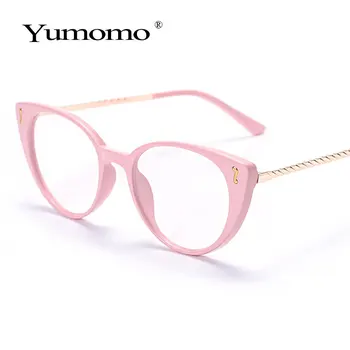 Plastikiniai mielas retro cat eye akiniai, rėmeliai moteris vyras lady optinis mados kompiuterio akinius oculos de sol