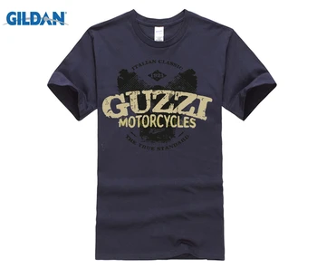 Juokinga T Shirts Guzzi Motorycles Laiškas Išspausdintas Klasikinis Moto Guzzi t-shirt Mens Mados Stiliaus marškinėliai