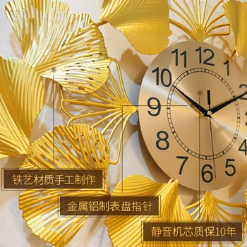 Aukso Šiaurės Sieninis Laikrodis Prabangus, Modernus Dizainas Minimalistinis Menas Sieninis Laikrodis Kūrybinių Mados Reloj Sumalti Grande Namų Dekoro DE50ZB