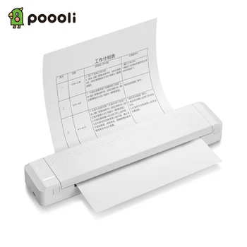 Nešiojamas Nuotraukų Spausdintuvas, A4 Popierius Spausdintuvo Tiesioginio Terminio pernešimo Spausdintuvas Mobile Printer 