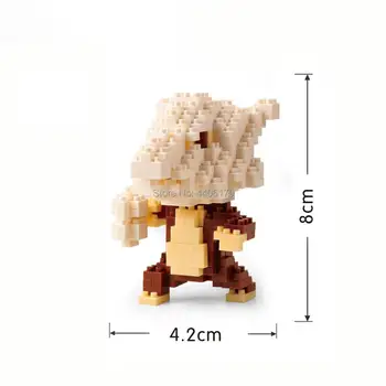 Karšto lepining kūrėjai klasikinis Kišti Kong Idiotas Emolga Marowak Weezing Sudowoodo mini Micro Deimantų Blokai modelis plytų žaislai dovana