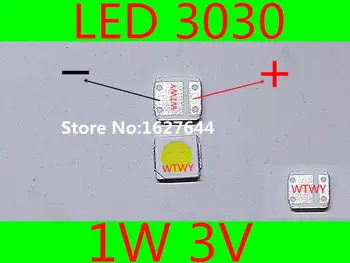 1000pcs Lextar LED 3030 LED Backlight TV Didelės Galios 1W 3V LED Backlight Cool white LED Backlight LCD TV Programą