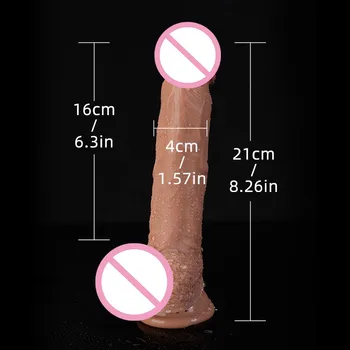 Odos Realistiškas Penis Didelis Dildo Silikono galinga siurbimo Taurės Žaislas Suaugusiam G-taško Orgazmas butt plug vibratorių 18+ intymus sekso dicks