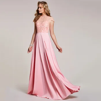 Dressv rožinės spalvos vakarinę suknelę pigūs samtelis kaklo linija duobute bžūp rankovėmis grindų ilgis vestuves oficialų suknelė vakaro suknelės