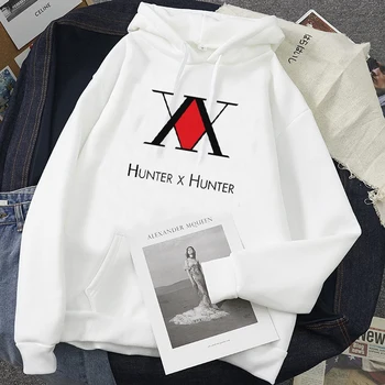 Moterų hoodie su grafikos spaudinius iš Japonų anime ir manga Hunter X Hunter HxH Harajuku stilingas baggy plius dydžio palaidinės