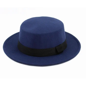 9 Spalvų Džiazo Kepurės Džentelmenas Skrybėlės Imitacija Vilnonių Moterys Vyrai Ponios Fedoras Top Hat Europos, Amerikos Turas Kepurės Skrybėlės Melonik
