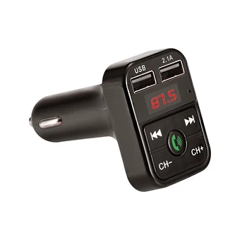 Bluetooth FM Siųstuvas Hands Free Car Kit Car Stiliaus MP3 Muzikos Grotuvas TF 