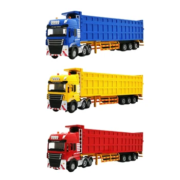 Lydinio Vežėjas puspriekabės Modelis 1:50 Žaislas Vaikams, Vaikų Gimtadienio Dovanos - Automobilių Transporto Vežėjas Žaislas Sunkvežimis