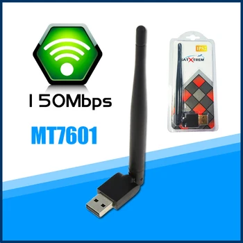 MT7601 Chipset Belaidis USB WI-fi Adapteris 150Mbps 802.11 b/g/n LAN Adapteris USB Wifi Dongle Didmeninė X800 X800S HD IPS2
