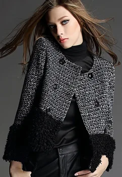 2016 abrigos mujer casaco feminino moterų žiemos paltai poncho manteau femme moterų apsiaustai Vilnos Mišiniai feminino inverno kratinys