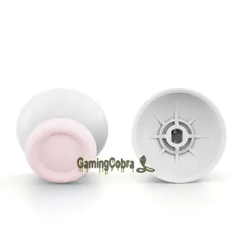 Sakura Pink & White Dual-Spalvos Pakeitimas 3D Manipuliatorių Thumbsticks už PS4 PS4 Slim PS4 Pro Valdytojas - P4J0129