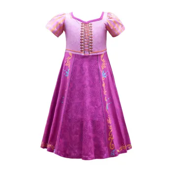 Rapunzel Kostiumų Baby Girl Dress Vaikų Kalėdos Nuslėpti Iki Cosplay Šalis Princesė Frock Elegantiškas Vaikas Apeigų Tunika