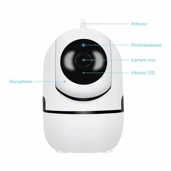 Smart Kamera 1080P Belaidžio Wifi Infraraudonųjų spindulių Anti-Theft Ip Kamera, Naktinio Matymo Protingas Hd Stebėjimo Kamerą