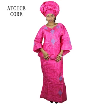 AFRIKOS SUKNELĖS MOTERIMS naujos afrikos heidi bazin riche afrikos siuvinėjimo dizaino suknelės DP188#