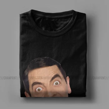 Vyriški Marškinėliai Sveiki Humoro Grynos Medvilnės Tees Trumpas Rankovės Mr Bean Komedija Master T Shirts Crewneck Drabužių Spausdinimas
