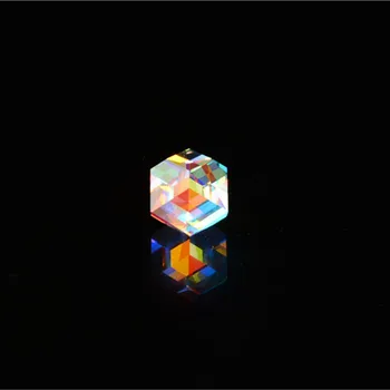 Atostogų dovanų 18mm Kubinių Mokslo Kubo Optinis Logstrup Fotografijos Hexahedral Prizmę Namų Puošybai Prizmių Stiklas spalva
