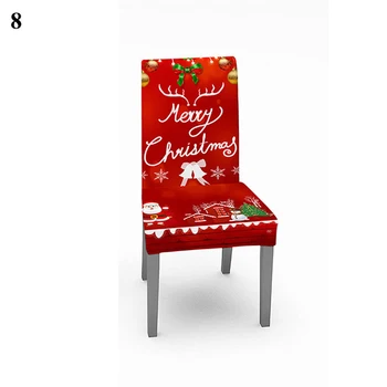 1 vnt Kalėdos Elastinga Valgomasis, Sėdynės, Kėdė Apima Kalėdų Kėdė Padengti Ruožas Užvalkalai Už Kalėdų Pokylių Šaliai Dekoro