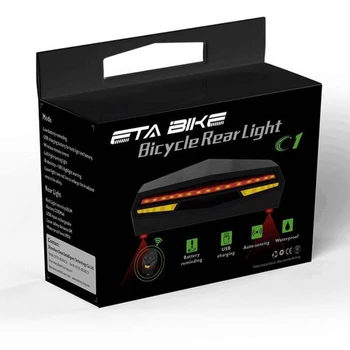 Belaidžio Dviratį Uodegos Šviesos Smart USB Įkrovimo dviračio žibintas Su Galva Priekinių žibintų Nuotolinio Ruožtu lėmė Dviračių Galinis Žibintas lazerio Signalas