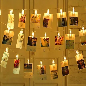 MIFLAME LED Šviesos Eilutę Naujųjų Metų Šaliai Vestuvių Namų Puošybai Įrašą Pasakų Šviesos Baterijos Girlianda Led Žibintai Kambario Lauko