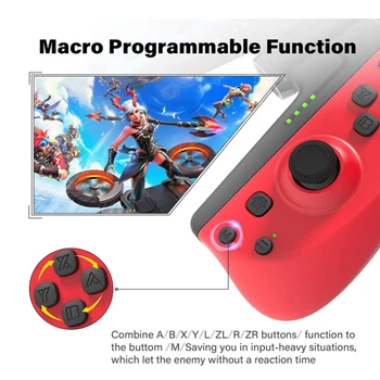 Džiaugsmas Mygtukai Valdiklio Nintendo Jungiklio Pakeitimo Jungiklis Joycon Laidinio/Belaidžio ryšio Valdiklis Ragana Programuojami Makrokomandas ,Turbo.