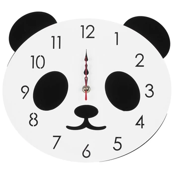Mielas Panda Laikrodžiai Sienų Lipdukai Vaikams Kambariai Sieniniai Laikrodžiai Namų Puošybai Laikrodis Lipdukai