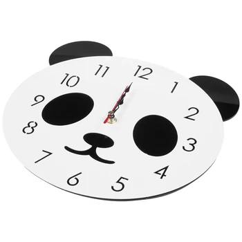 Mielas Panda Laikrodžiai Sienų Lipdukai Vaikams Kambariai Sieniniai Laikrodžiai Namų Puošybai Laikrodis Lipdukai