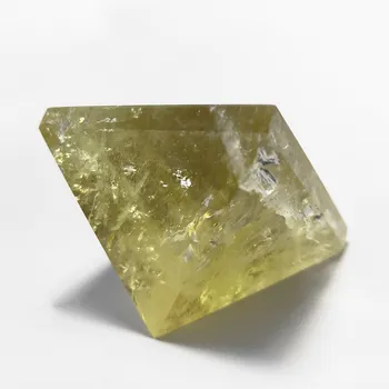 43mm citrinas rašė kristalinis kvarcas Piramidės Chakra geltonas kvarcas obeliskas taško Gydymo Reiki akmenys ir kristalai