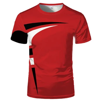 2021 naujas vasaros karšto pardavimo tendencija suaugusiųjų 3D T-shirt Kinija raudona vyrų mados spausdinti hip-hop stiliaus jaunimo T-shirt Viršūnes & Tees