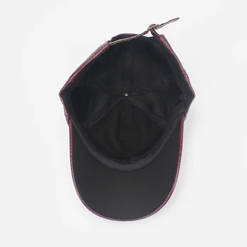 Naujas Mados PU Juodos spalvos Beisbolo kepuraitę Moterų Skrybėlės Vyrų Dirbtiniais Odos Tėtis bžūp Trucker bžūp casquette Snapback Rudenį Moterų Kaulai
